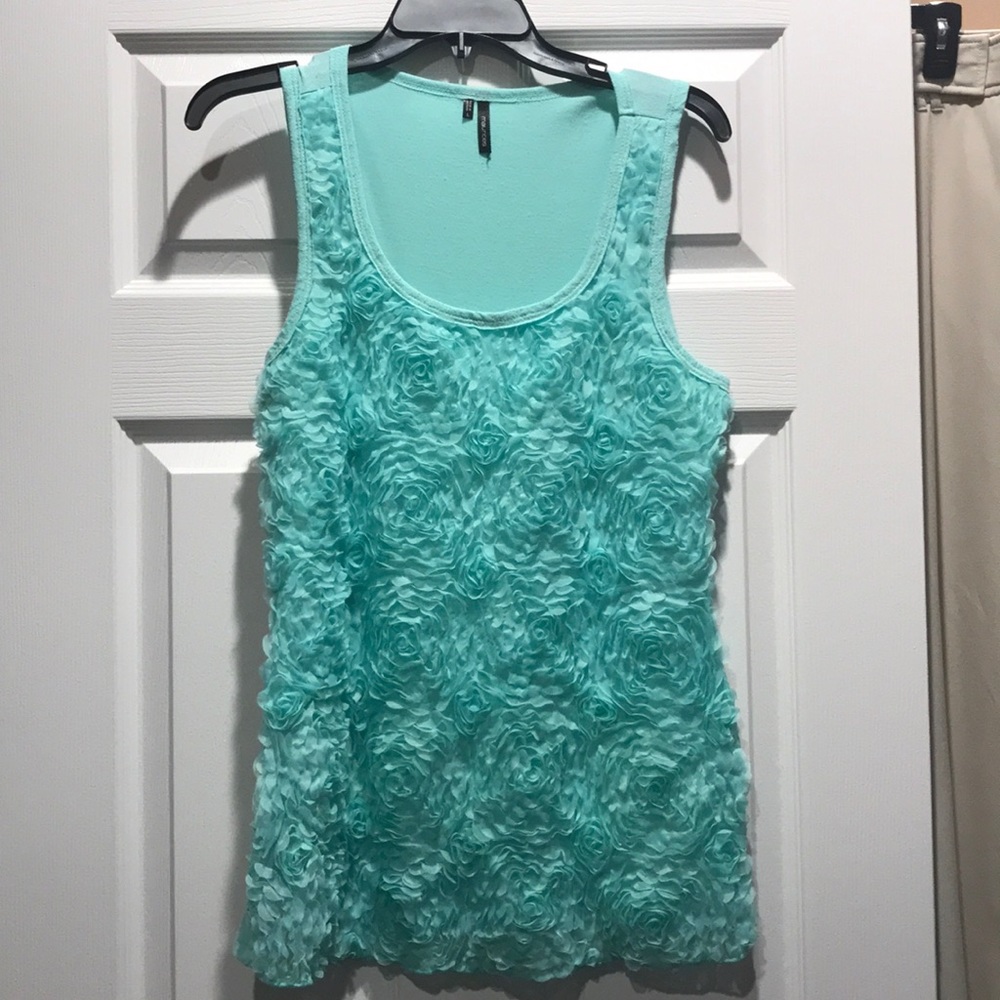 Light green sleeveless top